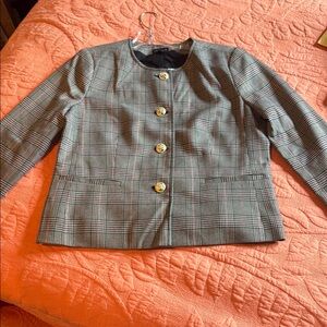 Ann Taylor Factory Gray Tailored Blazer NWT